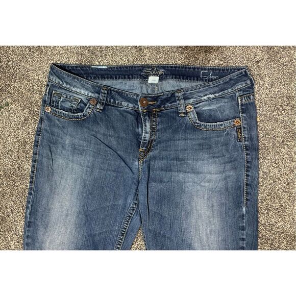 Silver Jeans Co. Eden Women's Bootcut Denim Jeans Blue Size 36x33 - Picture 4 of 10